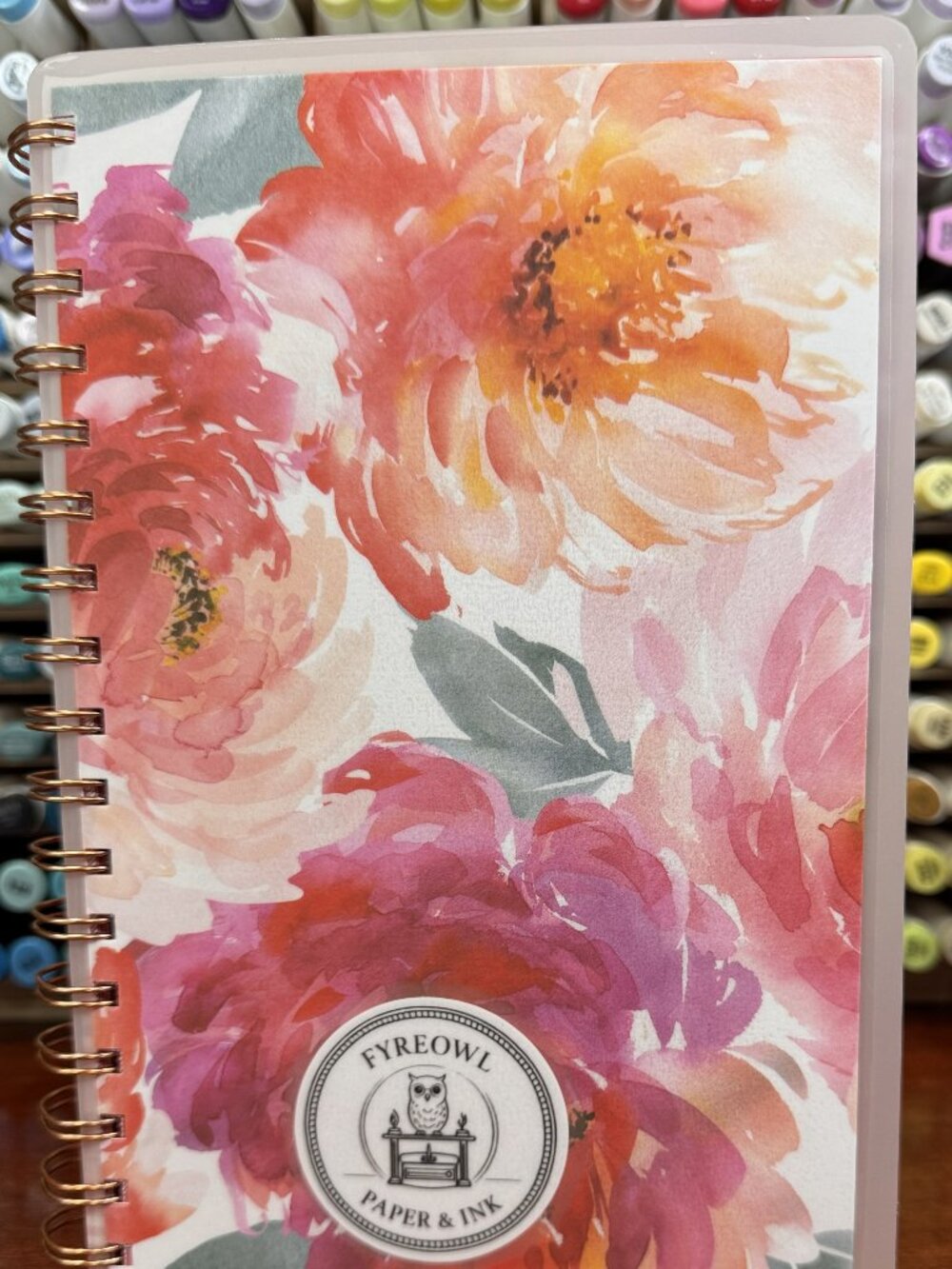 Creative Journal-Petals in Paradise no. 1 by Fyreowl Paper & Ink